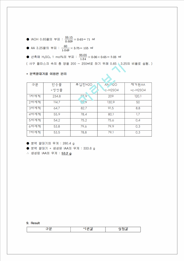 [자연과학] 유기화학실험 - 이소아밀아세테이트 합성.hwp